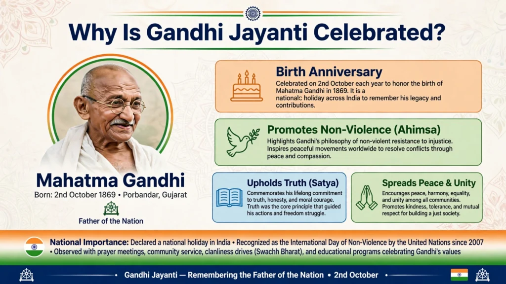 Mahatma Gandhi Jayanti celebration and tribute to Mahatma Gandhi
